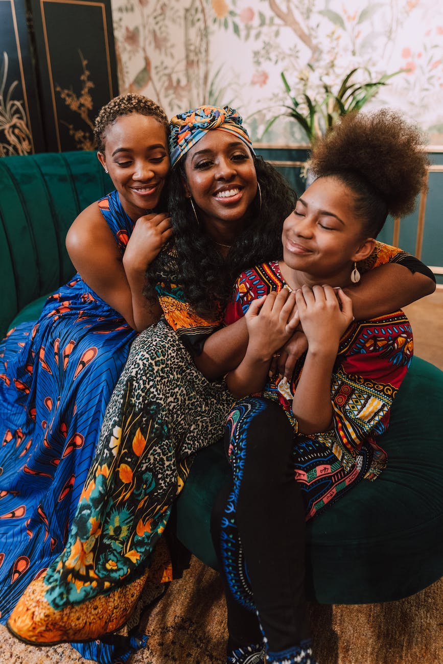 group of women hugging